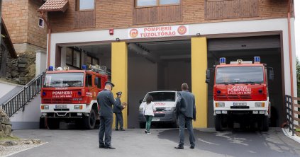 Átadták az új tűzoltószertárt Máréfalván